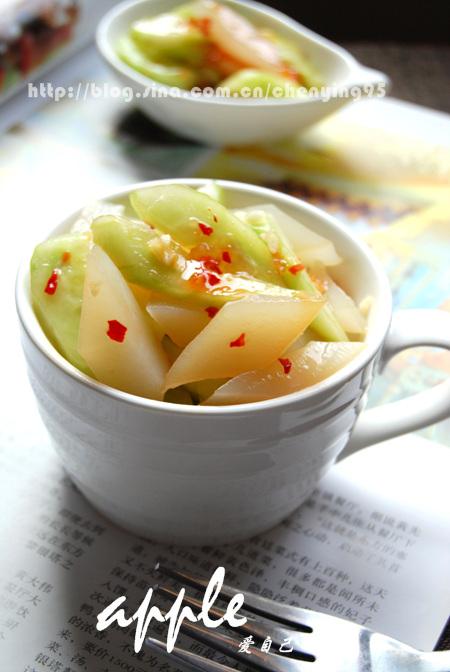 泰式黄瓜拌魔芋的做法（排毒祛火菜）